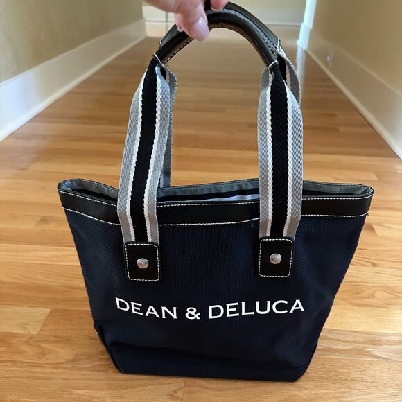 Dean & Deluca Black Canvas Signature Tote - Picture 1 of 6